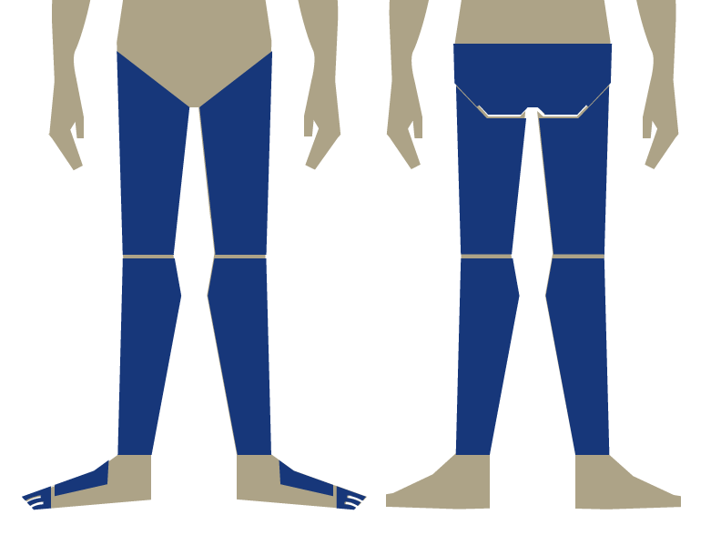 脱毛パーツ 下半身 イラスト