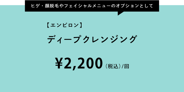 エンビロンのディープクレンジング料金