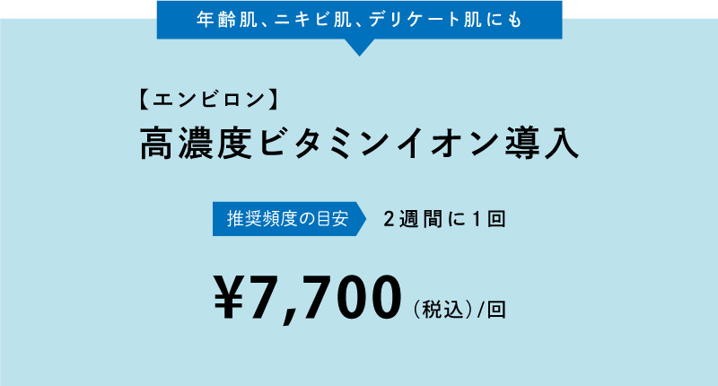 エンビロン高濃度ビタミンイオン導入